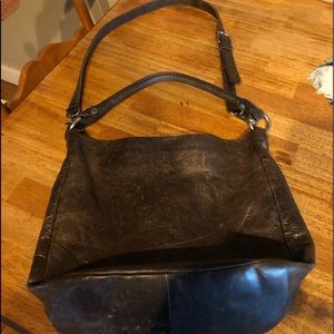 Frye hobo bag, shoulder strap and shorter strap.